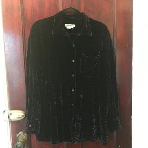 Eddie Bauer Oversized Velvet Shirt